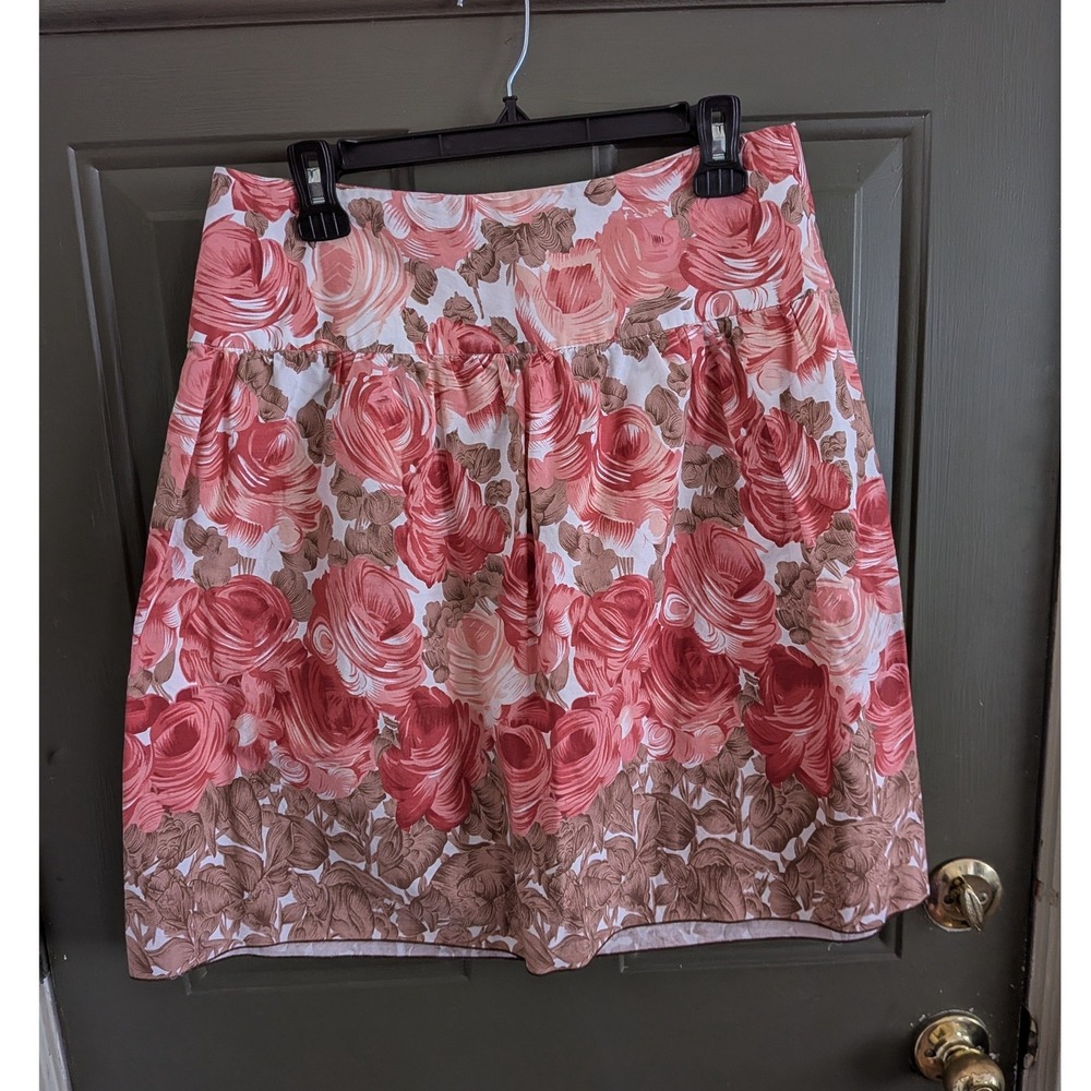 Speechless Y2K Coquette‎ Pink Floral Rose Print Cotton Mini Skirt Size 9